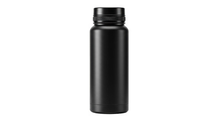 Isolated Black Thermos