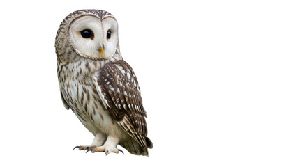Isolated Ural Owl Portrait