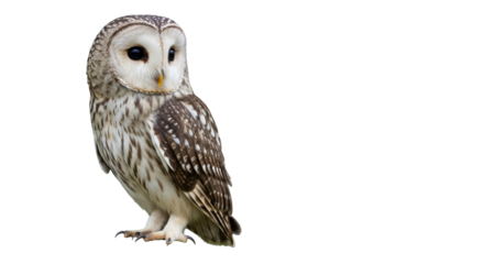 Isolated Ural Owl Portrait
