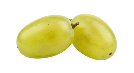 Isolated Green Grapes