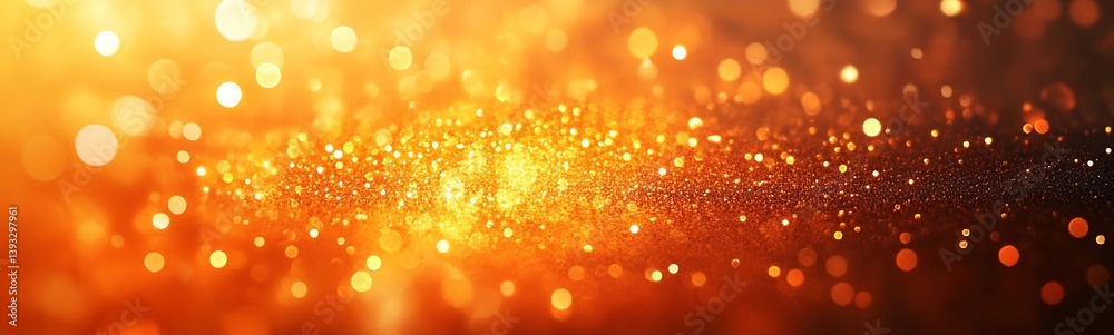 Poster abstract golden glitter sparkle background festive and elegant bokeh texture for celebrations : gene
