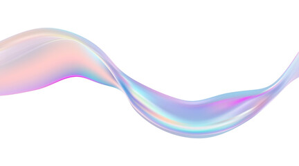 Abstract  holographic wave.