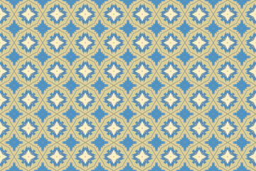 Fototapeta premium Seamless Wallpaper Shape Decoration Cloth Perspective Art Tile Design Texture Graphic Geometric Visual Endless Symmetric Fashion Digital Textile Fabric Background Interior Template Luxury Pattern.
