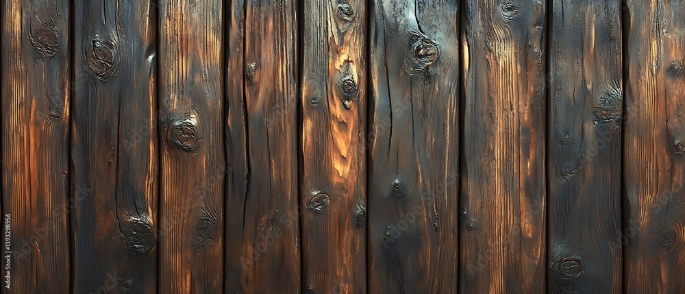 Aufkleber rustic dark wood plank background natural grain and texture vintage wooden surface for creative proj