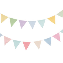 Pastel Triangle Bunting Banner Decoration