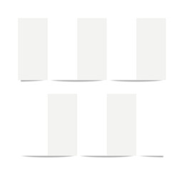 Leaflet, brochure, booklet, catalog, booklet, pamphlet, flyer paper mockup illustration.