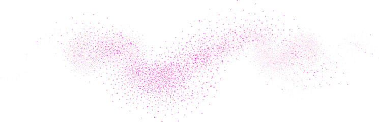 Rose colored dust swirl in a gradient with a grainy effect.Abstract glittering particles with noise.