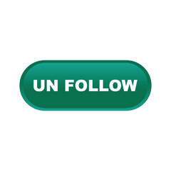 Unfollow Button Icon - Social Media Button Design for User Interaction