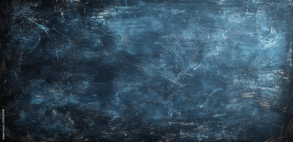 Poster dark blue grunge texture background. vintage wall abstract art and retro design element : generative