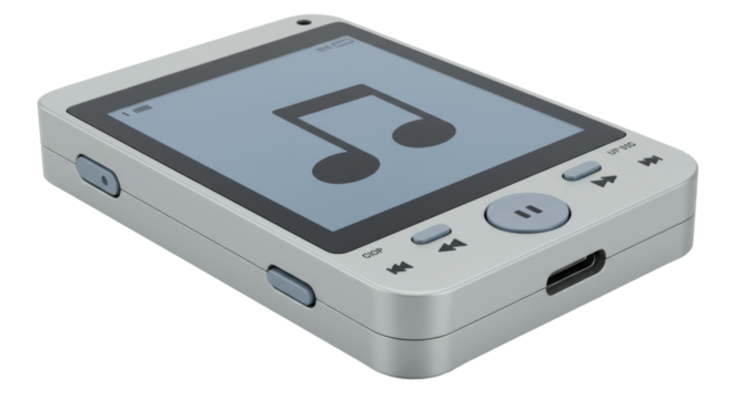 Isolated Portable MP3 Music Player Device