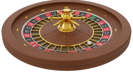 Isolated Roulette Wheel Gamble Casino Game Luck