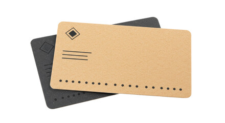 Isolated Blank Business Cards