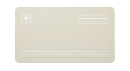 Isolated Medical Card Health Insurance Document