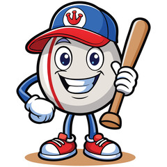 baseball player cartoon