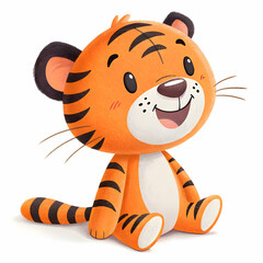 A picture of a tiger that has the name tiger on it