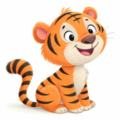 A picture of a tiger that has the name tiger on it