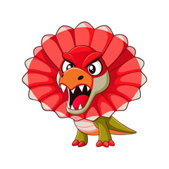 Fototapeta premium lion cartoon waving