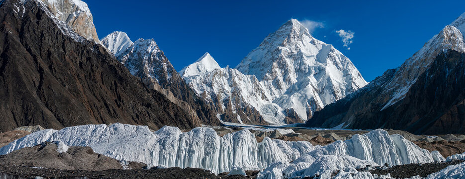 K2, 8611m, the second-highest mountain in the world at the Karakoram range, Pakistan