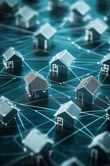 Digital network of interconnected houses
