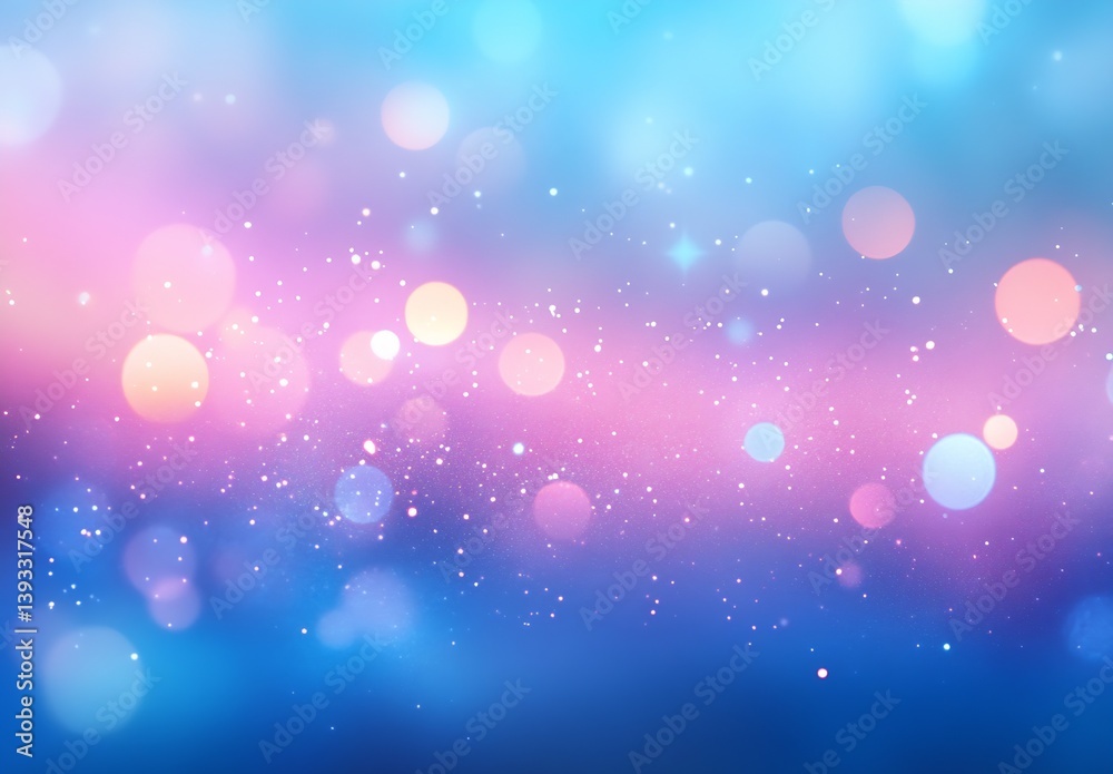 Poster Soothing Background with Gentle Color Gradients and Soft Focus Circular Light Effects : Generative AI