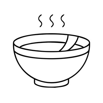 recommend clip art: soup bowl icon, soup bowl line art - simple line art of soup bowl, perfect for soup bowl logos and icons