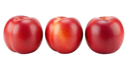 Isolated Nectarines Group, Fresh and Juicy