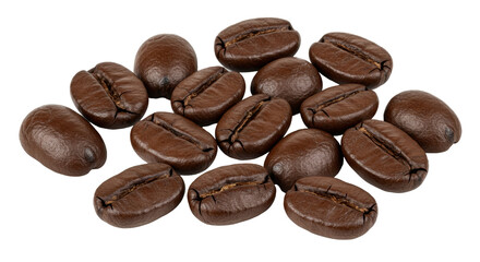 Isolated Pile of Coffee Beans