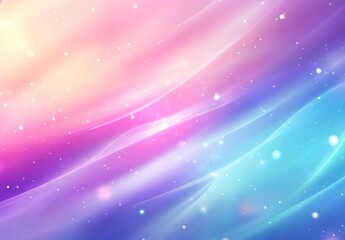 Obraz premium Gentle waves of pastel colors creating a tranquil and ethereal atmosphere perfect for artistic projects : Generative AI