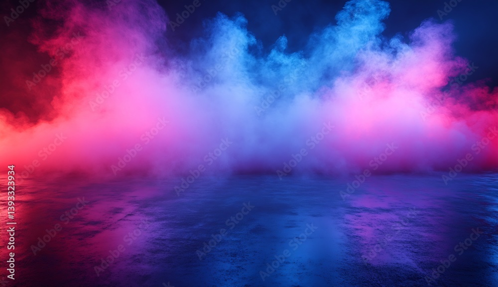 Poster vibrant colorful smoke background with red blue and purple hues for dynamic visual effects : generat
