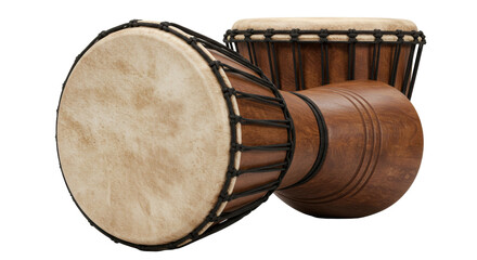 Isolated Two African Drums