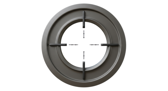 Isolated Target Scope with Crosshairs for Precision