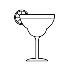 margarita glass icon, margarita glass line art - simple line art of margarita glass, perfect for margarita glass logos and icons