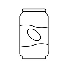 soda can icon, soda can line art - simple line art of soda can, perfect for soda can logos and icons