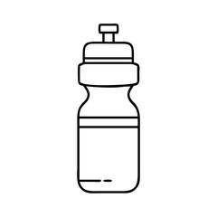 sports drink bottle icon, sports drink bottle line art - simple line art of sports drink bottle, perfect for sports drink bottle logos and icons