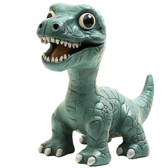 Naklejka premium Tyrannosaurus rex dinosaur, Toy dinosaur on a white background, clipping path.