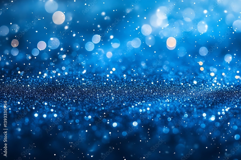 Poster elegant blue glitter sparkle background shimmering texture festive holiday backdrop for celebration 