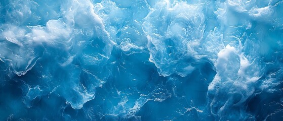 Obraz premium Abstract Blue Water Texture with Bubbles and Waves for Backgrounds Wallpapers and Nature Inspired Designs : Generative AI