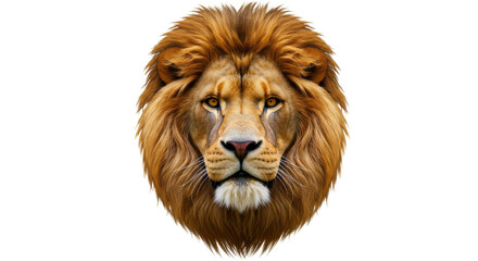 Isolated Lion Face