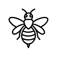 Fototapeta premium Bee Animal outline Icons