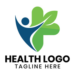 Premium green leaf logo design, leaves health environmental logo, green logo, leaf logo, pharmacy logo, health city logo, health care logo, health icon, fitness logo, doctor logo, nursing logo, hospit