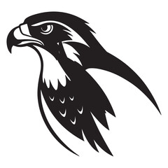  A Falcon Vector Art illustration Silhouette 