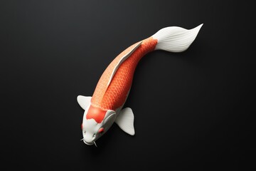 Elegant koi fish design ideal for aquatic-themed advertising and graphic projects