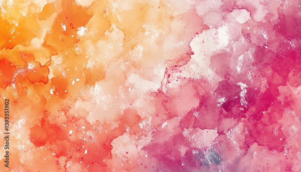 Leinwandbilder warm and cool tones merge in a beautiful watercolor abstract background ideal for creative projects 