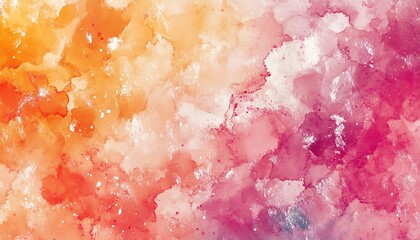 Warm and cool tones merge in a beautiful watercolor abstract background ideal for creative projects : Generative AI