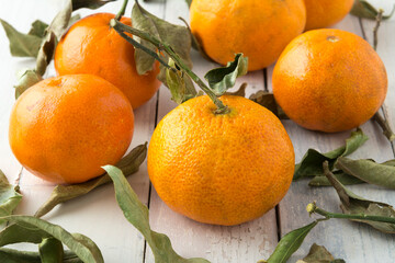 Arrangment of Organic  Mandarin Oranges