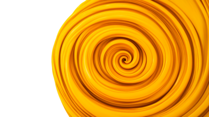 Golden spiral shape abstract background, curve lines texture , cut out transparent