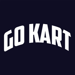 Karting Vector logo design template. Go Kart racing illustration, good for event logo, t shirt design and racing team logo