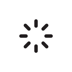 Loading spinner icon in circular motion Vector