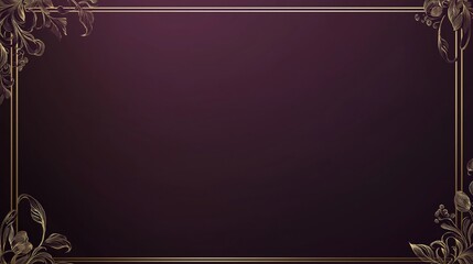 Elegant floral border design for event invitations and announcements