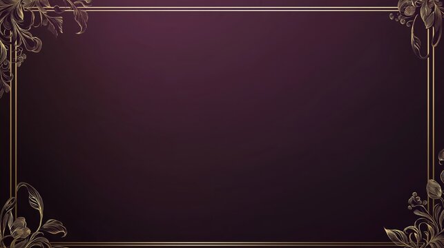 Elegant floral border design for event invitations and announcements